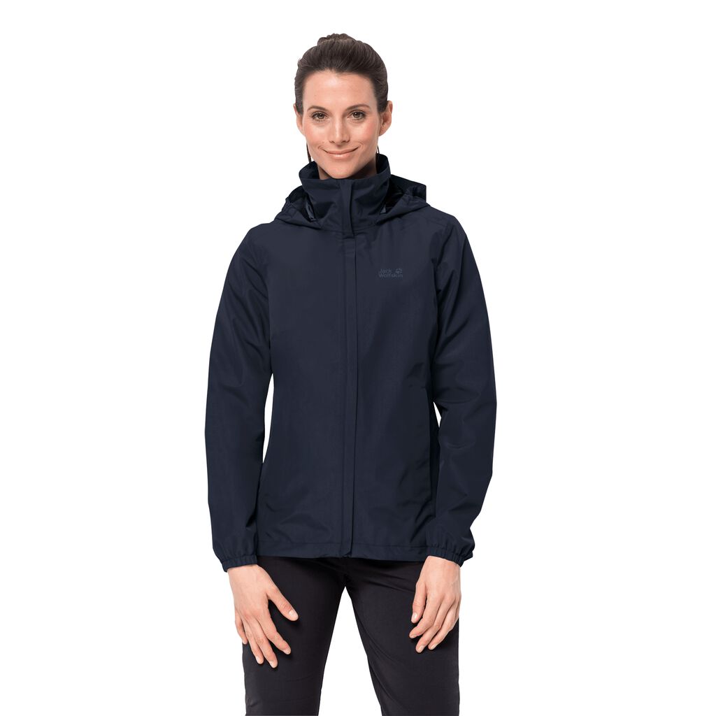 Jack Wolfskin STORMY POINT Vestes Femme Bleu - CWXRLIN-47